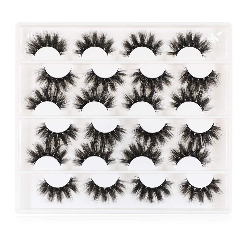 JIMIRE 12 Pairs False Eyelashes Fluffy High Volume Fake Eyelashes Faux Mink Lashes - Image 2